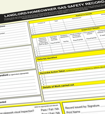 Gas Safety Certificates and Landlords CP12 Certificate